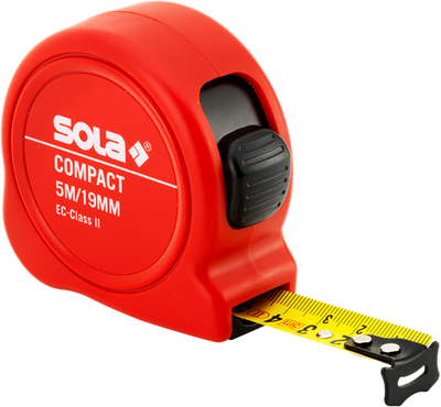 Cinta métrica sola 5mtr compacta co5 eg clase 2 sb - 50510501
