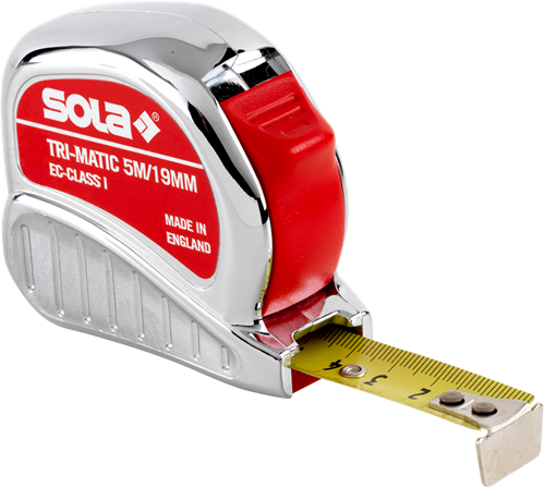 Flessometro Sola 5mt tri-matic calibrato EC classe 1 (con certificato) - 50023801