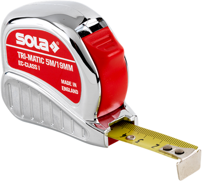 Cinta métrica sola 5mtr tri-matic calibrada EC clase 1 (con certificado) - 50023801