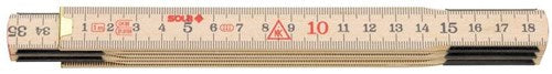 Sola metro plegable madera 1mtr 6 partes h1 6, natural, por ejemplo clase 3 h1 6 sb (h59-1-06) - 53011101 - 53011101