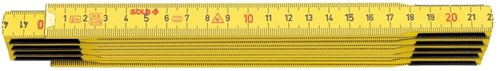 Sola righello pieghevole pieghevole in legno 2mtr 10 membri hg2 10, giallo, eg-class 3 hg2 10 sb - 53020201 - 53020201