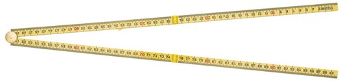 Sola pieghevole pieghevole righello pieghevole plastica 2mtr 10 parti giallo, giallo, classe EG 3 hk2 10g sb (g59-2-10) - 53030101 - 53030101