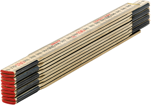 Sola metro pieghevole legno 2mtr 10 membri hc2 10 naturale, classe 3 (contatore) - 53010501