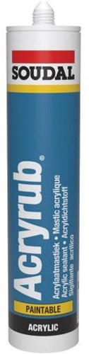Sfregamento acrilico Soudal | sigillante acrilico | nero | 310 ml - 102601