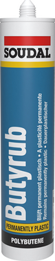 Soudal butyrub | butyleenvoegkit | 310 ml | zwart - 101478