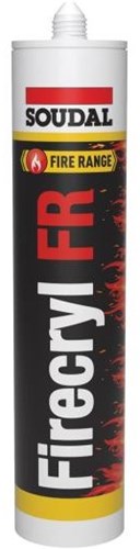 Soudal firecryl fr | sigillante acrilico resistente al fuoco | bianco | 310ml-106329