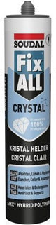 Soudal fix - all crystal | lijm- en voegkit | transparant | 290 ml - 110980