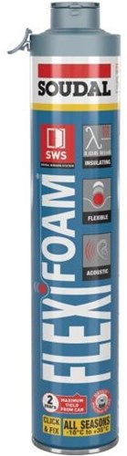 Soudal flexifoam clicca correzione | schiuma elastica | blu | 750ml-118318