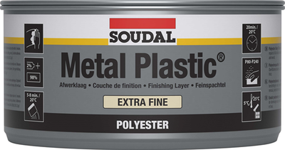 Soudal metallo plastica extra fine | mastice poliestere | 1kg| bianco | 30034 - 103424