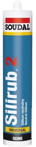 Soudal silirub 2 | sellador de silicona | transparente | 300ml - 102384