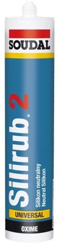 Soudal silirub 2 | sigillante siliconico | grigio trasparente | 300ml-127537