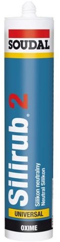 Soudal silirub 2 | sellador de silicona | blanco | 300ml - 102392