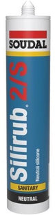 Soudal silirub 2s | sanitairkit | crème wit ral 9001 | 300 ml - 105665