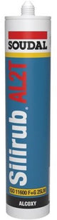 Soudal silirub al2t alcoxy | siliconenkit | grijs | 300 ml - 120649