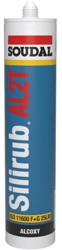 Soudal silirub al2t alcoxy | sigillante siliconico | bianco | 300ml-120648