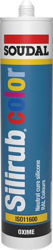 Colore silirub Soudal | sigillante siliconico per giunti | 310ml| ral7011 - 114481