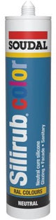 Soudal silirub color | siliconenkit | crème wit ral 9001 | 300 ml - 105870