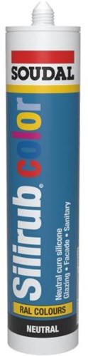 Soudal silirub color | siliconenkit | licht ivoor ral 1015 | 300 ml - 105827