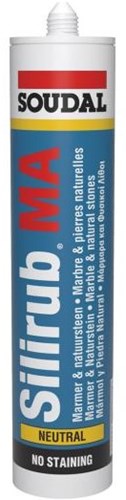 Soudal silirub ma | sigillante siliconico | travertino | 300 ml - 104547
