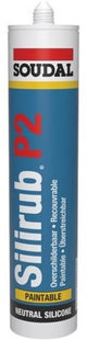 Soudal silirub p2 | kit vetri | nero | 300ml-116362