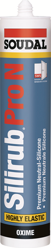 Soudal silirub pro n | sigillante siliconico premium | 300ml| trasparente - 117152