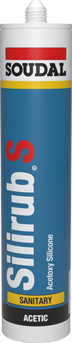 Sanitari Soudal silirub | sigillante siliconico per giunti | 310ml| bianco - 101448