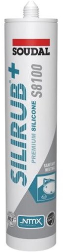 Soudal silirub+ s8100 neutraal | sanitairkit | anemoon | 300 ml - 135720