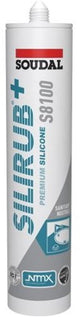 Soudal silirub+ s8100 neutro | kit idraulico | trasparente | 300ml-134449
