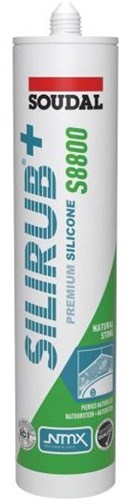 Soudal silirub+ s8800 | pietra naturale | sigillante siliconico | antracite | 300ml-120987