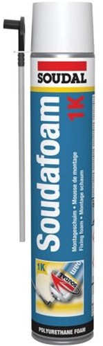 Soudal espuma souda 1 k | espuma de poliuretano | champán | 750ml - 100393