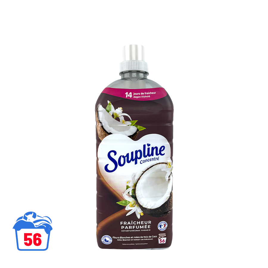 Soupline ammorbidente profumato freschezza fiori bianchi e note di cocco 1200ml