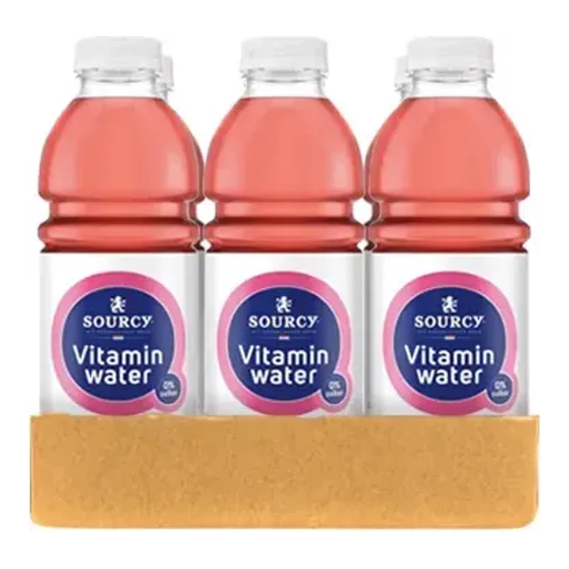 Vitalità al melograno e lampone Sourcy Vitaminwater (6x 1 litro)