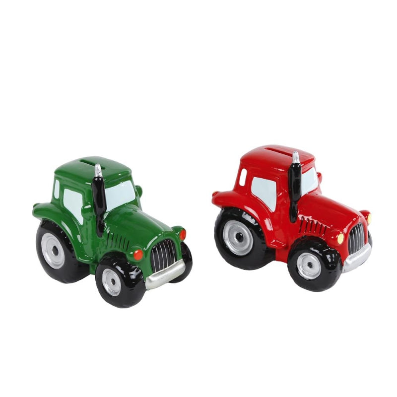 Cerámica del tractor de la caja de dinero del globo para niños (2 culos.)