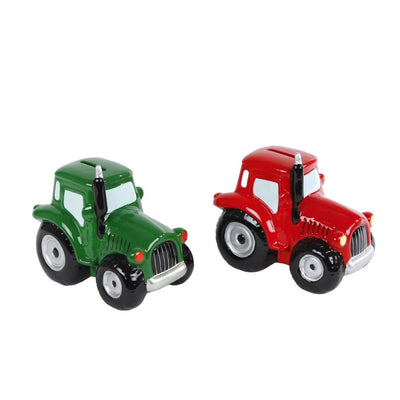 Cerámica del tractor de la caja de dinero del globo para niños (2 culos.)
