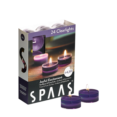 Spaas candelita perfumada luces claras emoción alegre 24 piezas