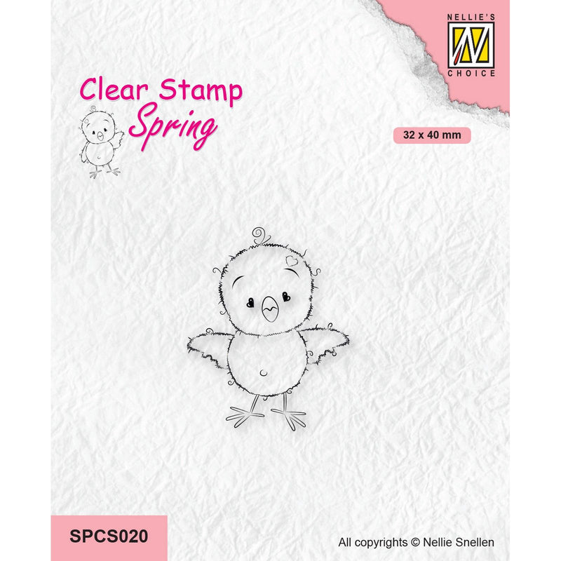 Nellie's choice • spring clear stempels chickies: learn to fly