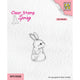 Nellie's choice • spring clear stempels cute rabbit-1