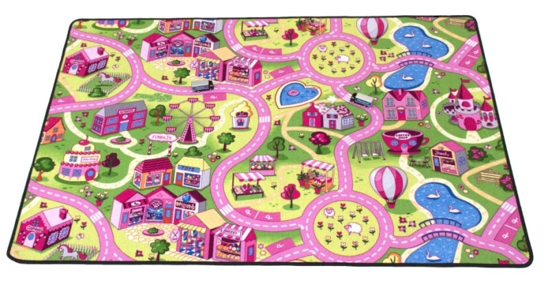 Diverse merken speelkleed sweet city (95x200)