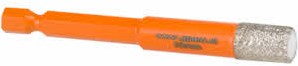 Spero 10mm x 40mm punta per piastrelle xtreme con cera - dry - esagonale - 10-hex-tdn
