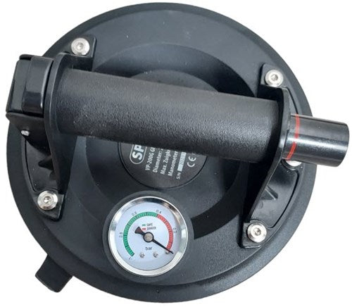 Bomba de vacío para azulejos de vidrio Spero 200 mm pistón pro - manómetro - máx: 56 kg vp200g - vp200g