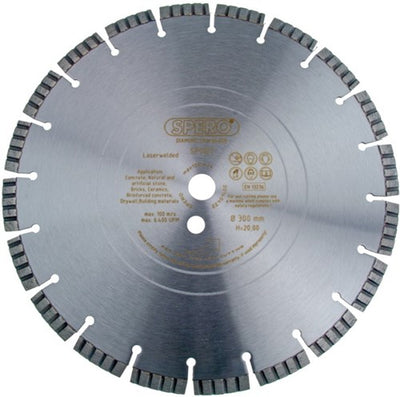 Lama per sega diamantata Spero Concrete Pro | 300mm-sdb300b20