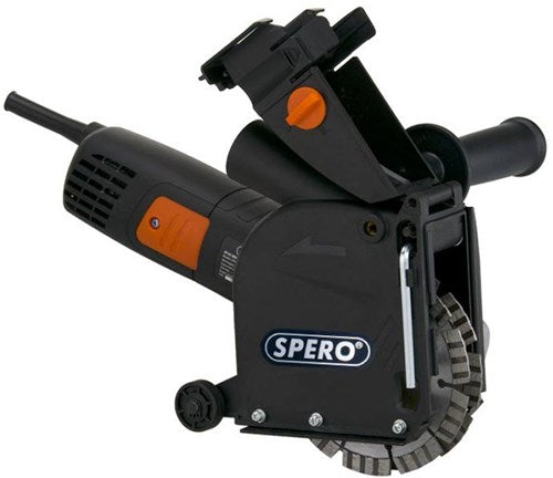 Spero sphs1001m | Taglierina elettrica per trincee 1400watt | incl. 2 lame diamantate da 125 mm - sphs1001m