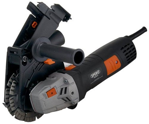 Spero sphs1001m | Taglierina elettrica per trincee 1400watt | incl. 2 lame diamantate da 125 mm - sphs1001m