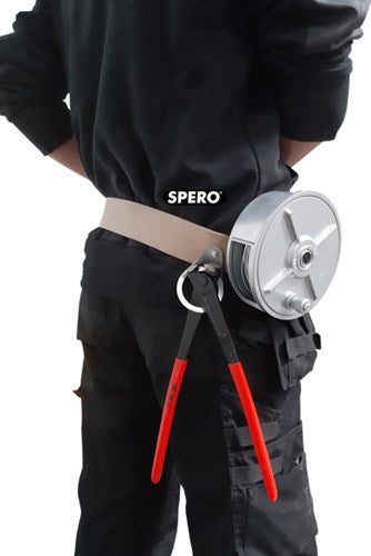 Spero spvmhsl | bobina di filo intrecciato pro | con cintura in pelle per rotolo di filo intrecciato da 1,2 1,5 kg - spvmhsl