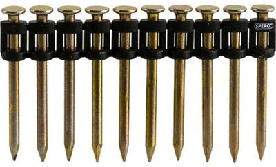 Chiodi in acciaio Spero 40mm | 500 pezzi, cemento, acciaio, pietra, ecc. per pistole sparachiodi a gas – spc638mm