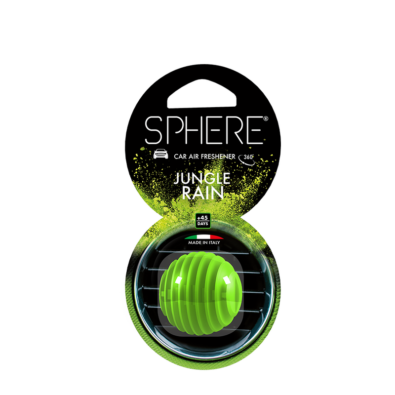 Sfera deodorante per auto giungla pioggia