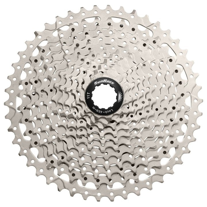 Sunrace CSMS8 Cassette 11 Velocidad 11-46T. plata