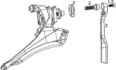 Sram Fr. Fuerza 22 Bot de 2-SP.Pull Braze-On