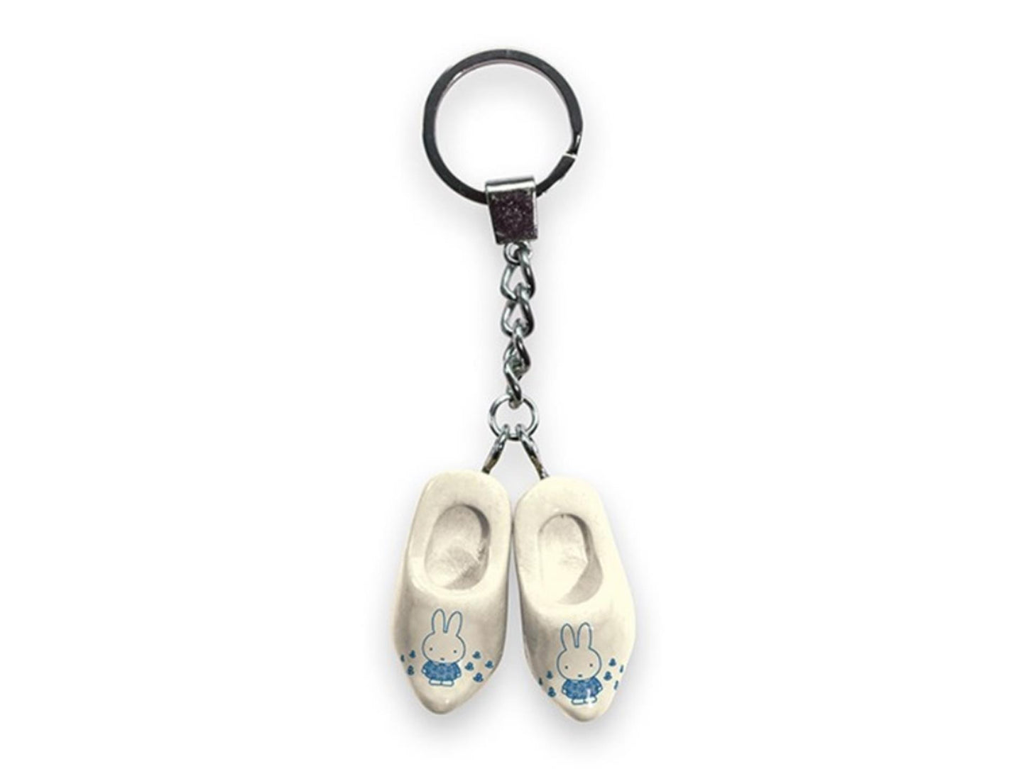 Portachiavi Miffy 2 zoccoli 4cm bianco bla