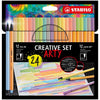 Stabilo creative set - pen 68 point 88 pastel - arty - combi etui 24 stuks